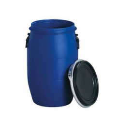 Bidón Plástico Azul con Tapa, Suncho y Accesorios – 50 / 60 / 70 / 80 L