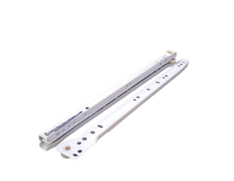 Corredera Telescópica Schubert Blanca de 14" para Cajón