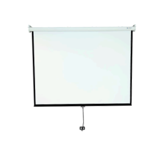 Ecran Manual Retráctil de Proyección Intouch 180 cm x 180 cm