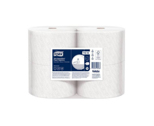 Papel Higiénico Tork Jumbo Xtra1 Blanco 200 m – Doble Hoja – Pack x 4 Rollos